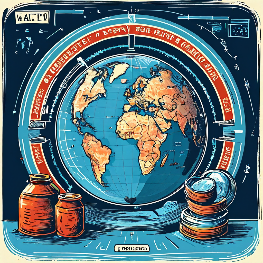 지구본을 중심으로 회사 금고를 향해 돈이 흘러가는 화살표가 그려진 인포그래픽으로, 부가가치세 환급에 따른 현금 흐름 최적화를 표현했습니다.