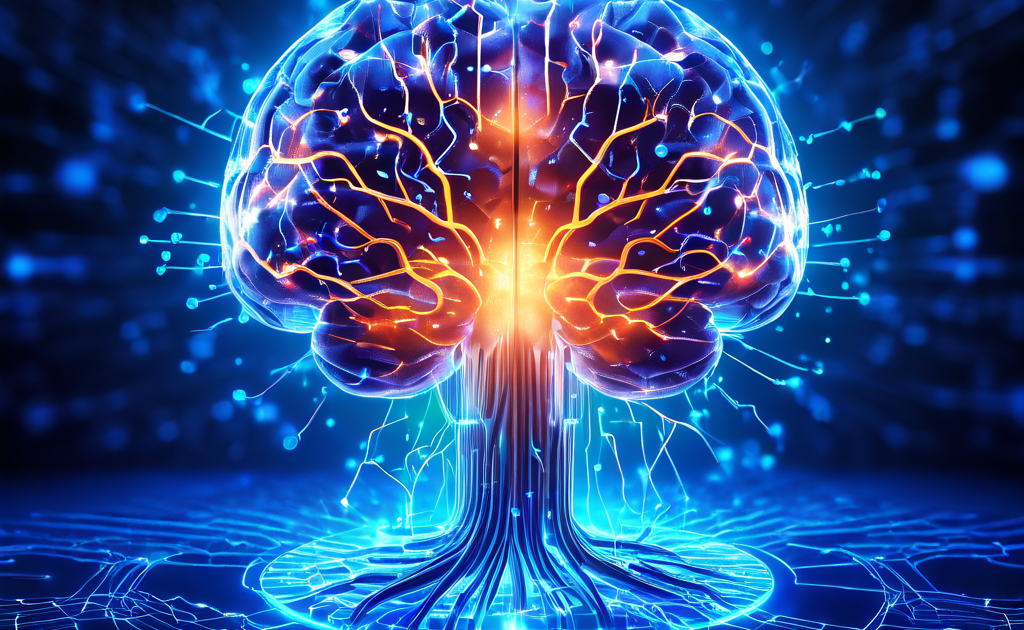블록체인 노드로 구성된 추상적인 디지털 두뇌 이미지로, 한쪽 반구에서는 기존 연결이 약해지는 동시에 다른 반구에서 새로운 연결 경로가 빛나며 진화하는 모습을 상징적으로 표현합니다.