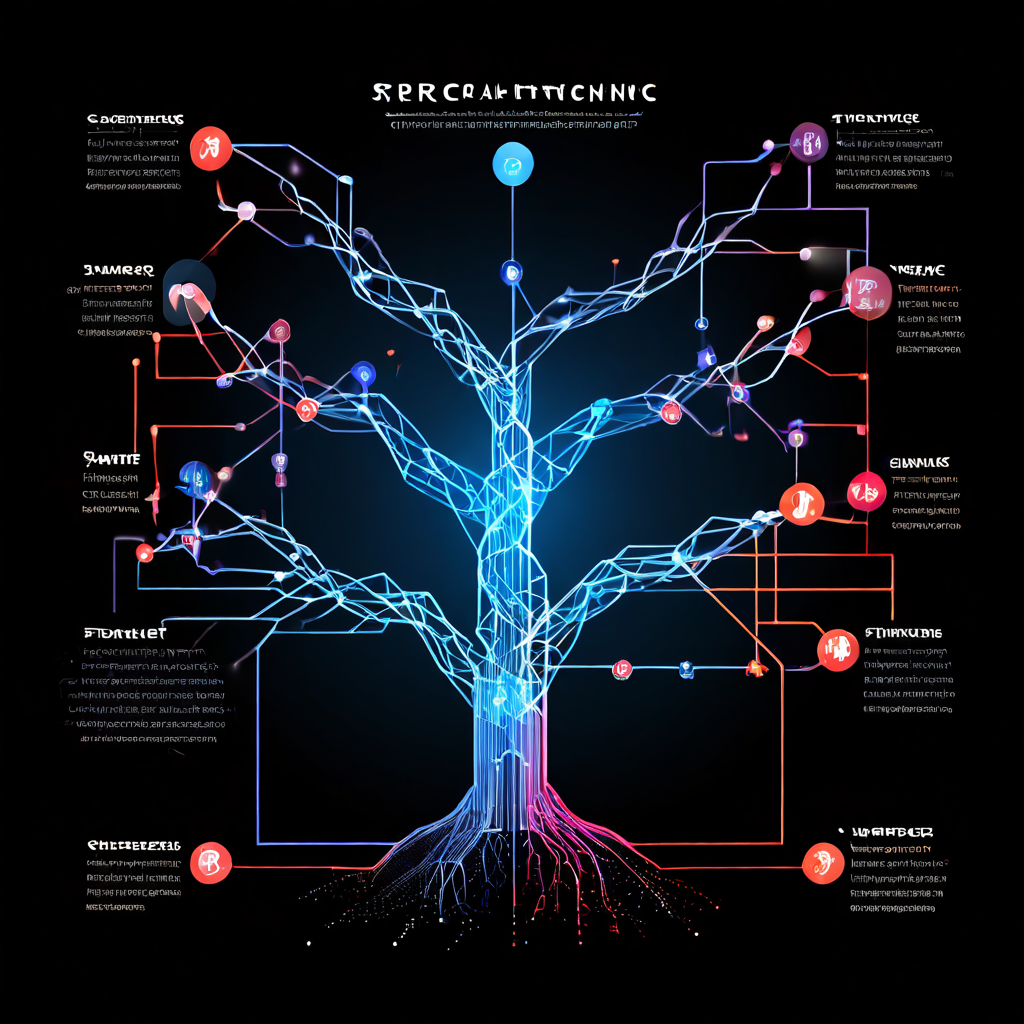 공개적이고 분기형 구조의 블록체인 네트워크와 비공개적이고 선형 구조의 블록체인 네트워크의 핵심적인 구조적 차이점을 비교하여 설명하는 인포그래픽 이미지입니다.