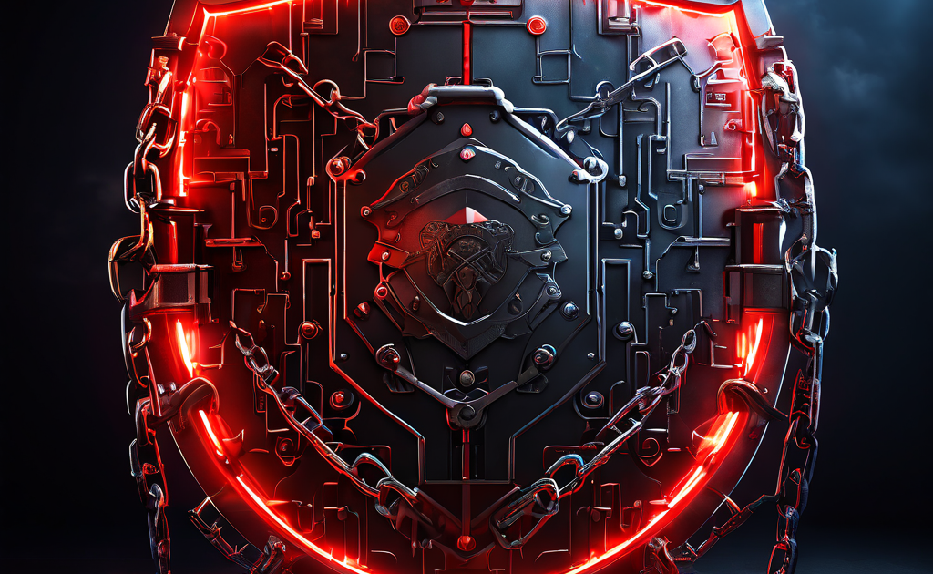 디지털 암호화 기술의 진화를 배경으로, 빛나는 프라이버시 보호막과 규제의 사슬이 팽팽한 줄다리기를 벌이는 모습을 상징적으로 표현한 이미지입니다.