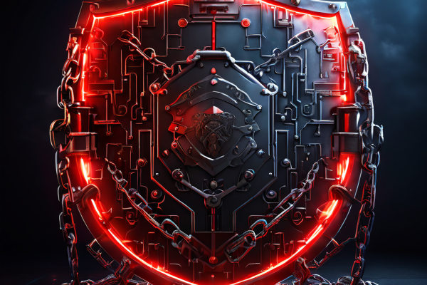 디지털 암호화 기술의 진화를 배경으로, 빛나는 프라이버시 보호막과 규제의 사슬이 팽팽한 줄다리기를 벌이는 모습을 상징적으로 표현한 이미지입니다.