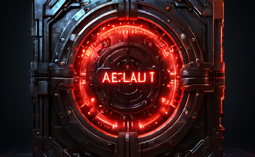 시스템 보안의 취약점을 상징하는 '읽기 전용 계정'으로 표기된 금고 문이 빛나는 디지털 코어를 보호하고 있는 모습을 나타낸 이미지입니다.