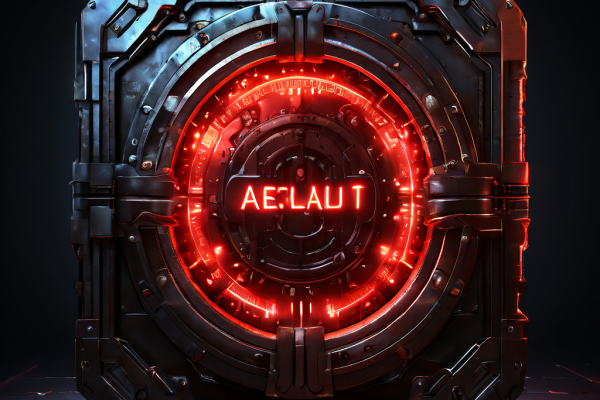 시스템 보안의 취약점을 상징하는 '읽기 전용 계정'으로 표기된 금고 문이 빛나는 디지털 코어를 보호하고 있는 모습을 나타낸 이미지입니다.