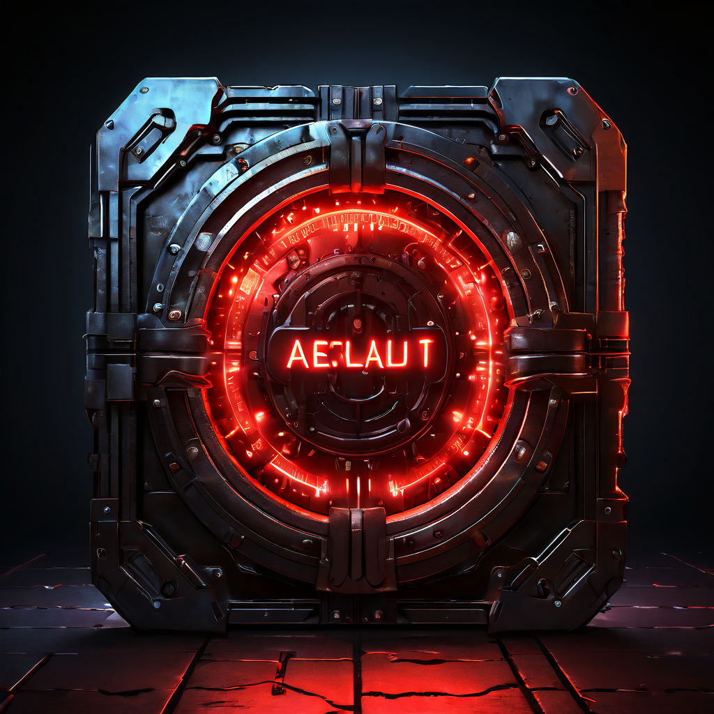 시스템 보안의 취약점을 상징하는 '읽기 전용 계정'으로 표기된 금고 문이 빛나는 디지털 코어를 보호하고 있는 모습을 나타낸 이미지입니다.