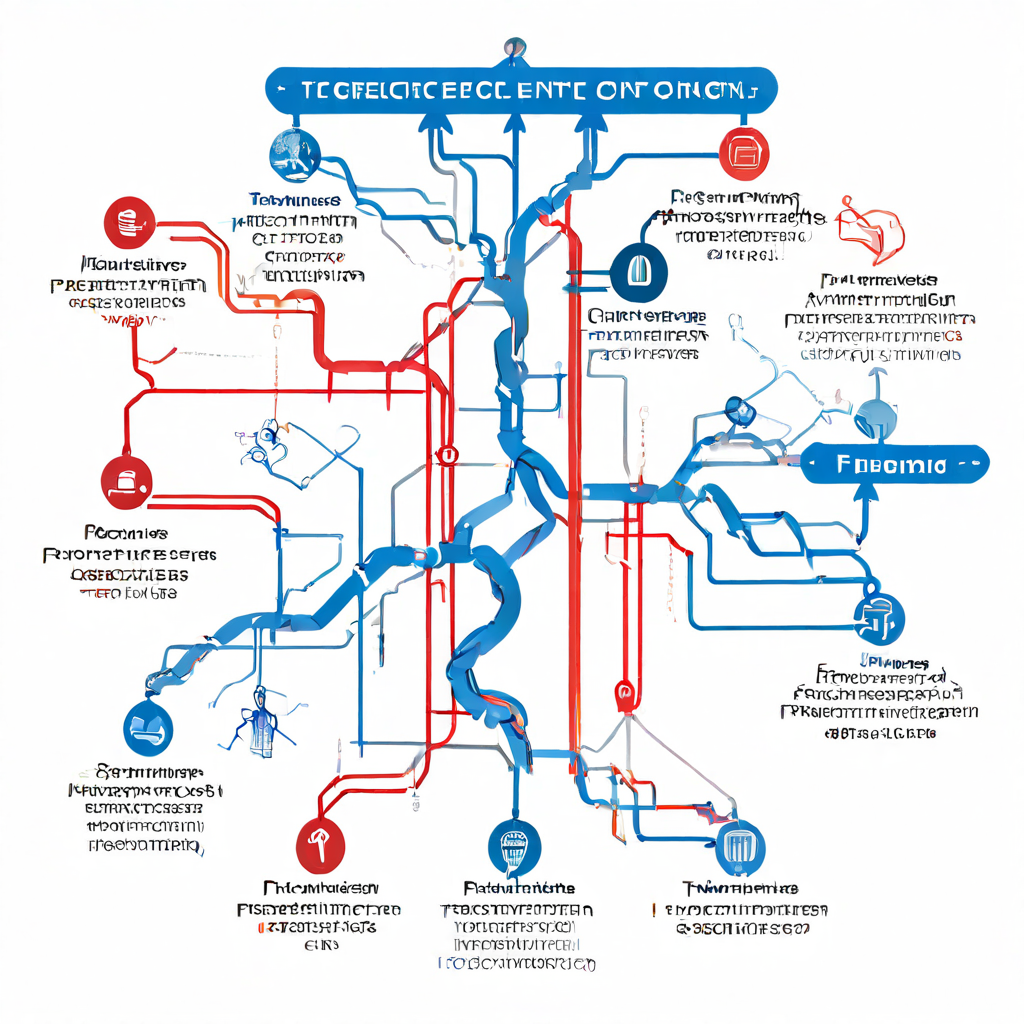 중앙의 주요 장애 지점에서 기술적 요인, 인적 요인, 절차적 요인이 상호 연결되어 복구 실패의 근본 원인을 분석하는 상세한 흐름도입니다.