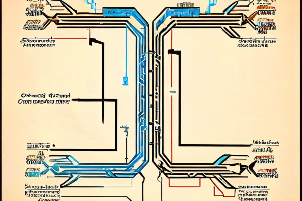 블록체인 포크의 개념을 메인 도로가 두 갈래로 나뉘는 모습으로 비유하여, 영구적인 변화인 하드 포크와 호환성을 유지하는 소프트 포크의 차이점을 설명하는 다이어그램입니다.