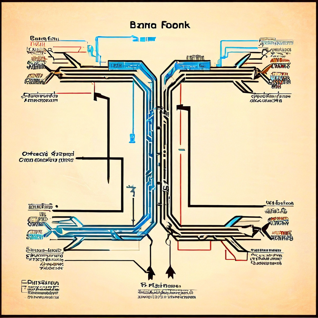 블록체인 포크의 개념을 메인 도로가 두 갈래로 나뉘는 모습으로 비유하여, 영구적인 변화인 하드 포크와 호환성을 유지하는 소프트 포크의 차이점을 설명하는 다이어그램입니다.