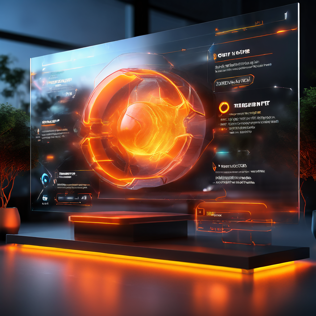Digital product display of a poker lobby schedule notice with layered interface glow and abstract data flow representing...